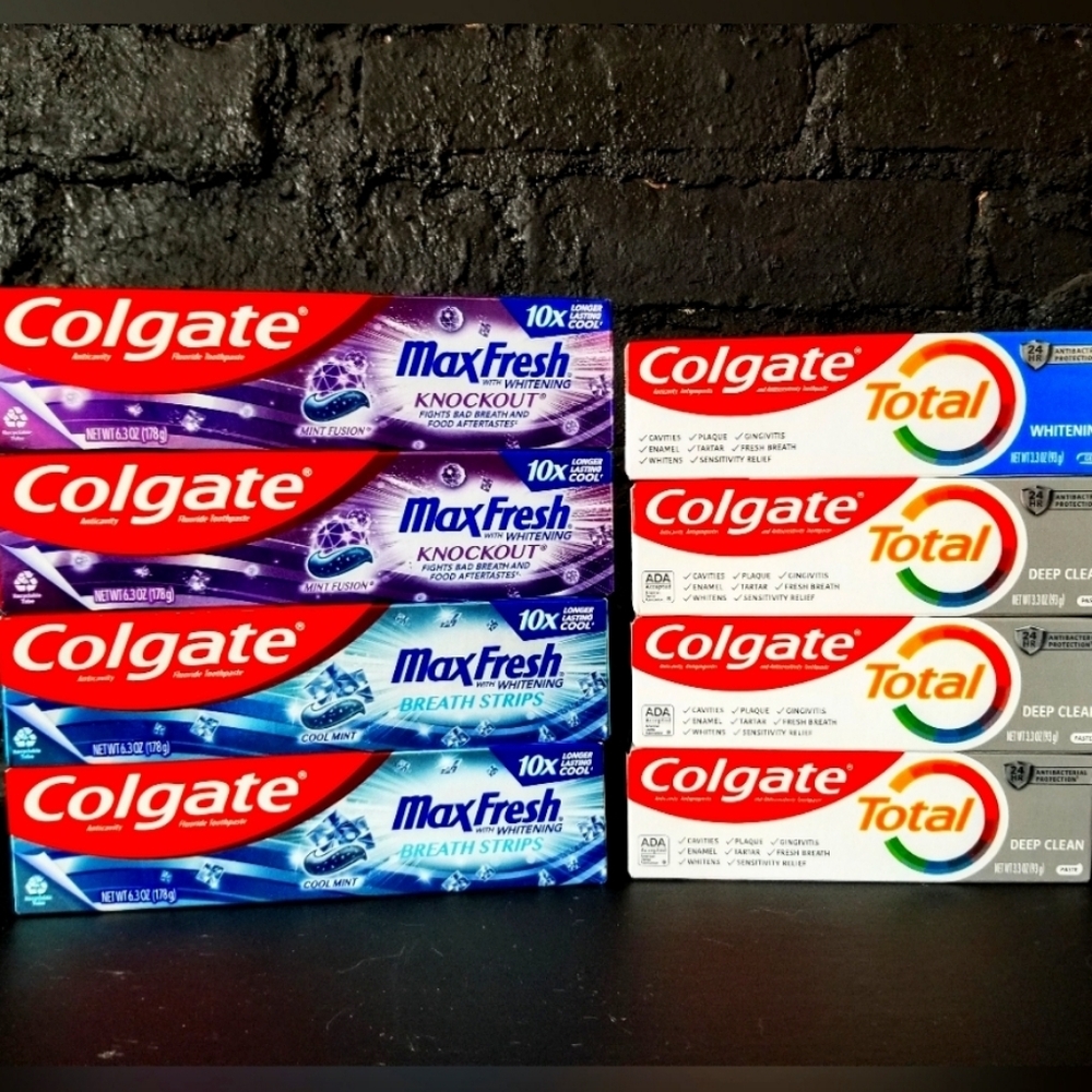 8 Colgate Toothpaste Bundle
